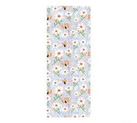 Floweringbeter Pellicola statica per finestre con disegni di margherite e farfalle, su entrambi i lati per una maggiore privacy ed effetti colorati, per superfici lisce in vetro a casa