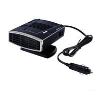 Floweringbeter Riscaldatore portatile per auto da 12 V, con elemento riscaldante da 150 W, ventola ad aria calda per sbrinamento e raffreddamento del parabrezza, flusso d'aria regolabile con staffa