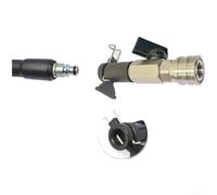 Floweringbeter Rondella ad alta pressione ugello in acciaio inox 1/4 di pollice Quick Connect progettato per Karcher e sistemi compatibili (B)