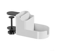 Floweringbeter Scaffale di stoccaggio del desktop con il supporto del telefono Cup Organizer morsetto staffa da tavolo per la casa ufficio concorso sala