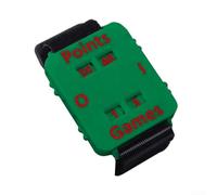 Floweringbeter Scorekeeper manuale da polso per paddle tennis con quadranti rotanti meccanici e fascia elastica da 30 cm per stabilità (blu)