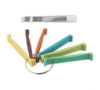 Floweringbeter Set di strumenti per raddrizzare il pettine del radiatore del condizionatore d'aria Spazzola per la pulizia del condensatore di plastica del metallo per la manutenzione dell'evaporatore