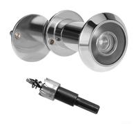 Floweringbeter Spioncino da 200 gradi in lega di zinco e dotato di schermo per la privacy per spessore della porta da 50 a 75 mm (cromato)