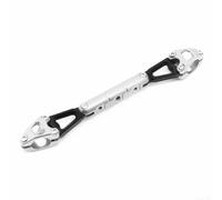 Floweringbeter Staffa di estensione per manubrio per Honda PCX 125 150 160 moto compatibile con supporto per telefono cellulare staffa di navigazione blocco casco caricatore USB (argento)