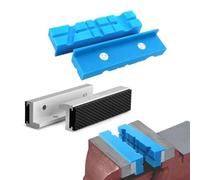 Floweringbeter Strisce magnetiche di protezione per morse in lega di alluminio di grado industriale con gomma antiscivolo con motivo a rombi e base di rotazione a 360 gradi (2 pezzi da 10,2 cm)