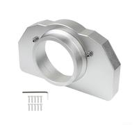 Floweringbeter Supporto per cuscinetto del volante da gioco, design in lega di alluminio, compatibile con Logitech per G25, G27, G29, G920, G923, configurazione di simulazione Racing (argento)