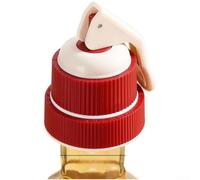 Floweringbeter Tappo per vino in ABS con display timer e guarnizione in silicone aderente per collo di bottiglia da 18 mm e 19 mm (rosso)