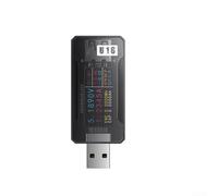 Floweringbeter U15 U16 Digital USB Power Meter Tester Per Cavi Di Ricarica E Adattatori Con Protocollo Rilevamento Automatico E Schermo IPS 160x80 DPI (U16)