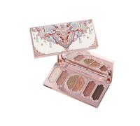 FlowerKnows - Butterfly Cloud Collar Embossed Six-Color Makeup Palette - 6.5g - 01 Terracotta Brick