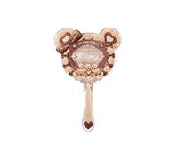 FlowerKnows - The Sweetie Bear Hand Mirror - 1pezzo - Caramel Brown