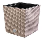Flowerpot 10 litri con becher per piantare a colori Mocca 22.3 x 22.3 x 22,8 cm.
