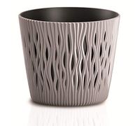 Flowerpot di plastica rotondo Sandy rotondo a colori Mocca 26.2 (Long) x 26.2 (larghezza) x 22,22 (alta) cm