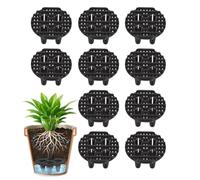 Flowerpot Drainage Mesh Pads -10 Pack Round Pot Bottom Screens | Plant Pot Hole Cover Liners | Reusable Root Protection Drainage Filter Discs | Soil Retention Water Flow Control Planter Mesh Inserts