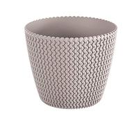 Flowerpot rotondo 5L Prosperplast Plastica Splovy a colori Mocca, Ø21.8 x 18,4 cm