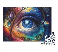 Flowers And Eyes Puzzle 1000 Pezzi Cosmic Eye in Cartone Qualità Premium Per Adolescenti Bambini 12+ Educativo Passare Il Tempo Riunioni Amici 70x50cm/1000pcs