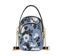 FLOWERs Borse a tracolla blu alla moda per le donne con tasche multiple borse per le donne per le madri
