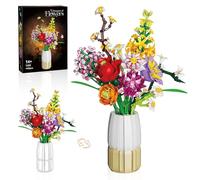 Flowers Bouquet Building Set, compatibile con Lego Flowers, Flowers Botanical Building Toys, HK01-0062-11006 (1458 PCS)