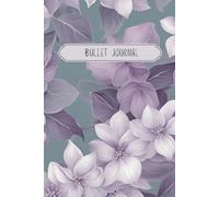 Flowers Bullet Journal Lilac Design - Dotted Journal, Notebook, Diaries - Journaling supplies Gift Men Woman Children 6x9 120 pages