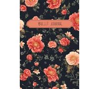 Flowers Bullet Journal Pink Dahlias Design - Dotted Journal, Notebook, Diaries - Journaling supplies Gift Men Woman Children 6x9 120 pages