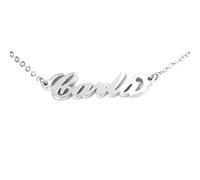 Flowers Collana Vari Nomi in Acciaio lucidissimo. Girocollo Collana con Nome Donna per Essere Sempre al Top. Scegli Il Tuo per Un Ottima Idea Regalo