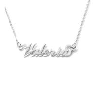 Flowers Collana Vari Nomi in Acciaio lucidissimo, Stile Carrie Bradshaw dal Cult Sex & The City per Essere Sempre al Top. Idea Regalo (Valeria)