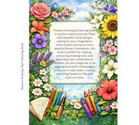 Flowers-Drawing And Colouring Book
