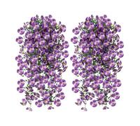 Flowers for Outdoors - 2 Pieces Realistic Home Decor | Outdoors Flower Vines | for Home Patio Porch Front Door Wall Gazebo Courtyard Balconies Fall