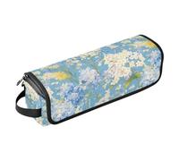 Flowers Garden - Custodia da viaggio 2 in 1 per ferro arricciacapelli con tappetino rimovibile resistente al calore, custodia da viaggio a doppio strato, per strumenti caldi, ferro arricciacapelli