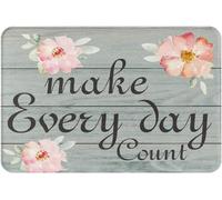 Flowers Make Everyday Count Zerbino Ingresso Antiscivolo Tappeto Entrata Lavabile In Lavatrice Tappeti Da Bagno Per Esterno Interno Corridoio 40X60 Cm