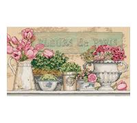 Flowers Of Paris - Ricamo a Punto Croce Kit-14"X8"