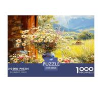 Flowers on The Table Jigsaw Puzzle,1000 Pezzi Classici, Per Adulti E Bambini Da 14 Anni E Più Giochi Rilassamento E Intelligence Perfetto Per Appassionati Di Esperti - Regalo Per Amore E Amico 38x26c