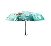 Flowers Pattern Women Rain Sun Umbrella Folding Sunshade Lady Umbrellas