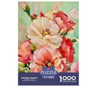 Flowers Puzzle 1000 Pezzi - Momento Zen Serale, Stimolo Mentale, Poster E Confezione Inclusi - 38x26cm/1000pcs