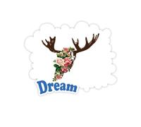 Flowers Roses Cover Face Adesivi Citazione Sogno Decalcomanie in Vinile