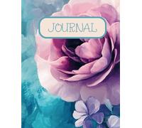 Flowers "The Snippet" Journal or Diary: 8.5X11 inches 100 Pages (3 Entries Per Page)