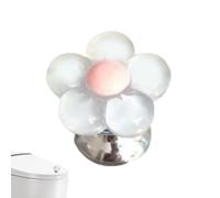 Flowertoilet Button Topper - 2 pezzi Pulsante di scarico Extender Topper, universale WC coperchio maniglia aiutante, strumento decorativo per bagno | Versatiletoilet Copertura maniglia a filo