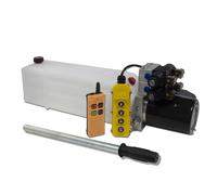 Flowfit 24V DC Gruppo Idraulico A Doppio Solenoide 2kW Pompa Serbatoio Remoto