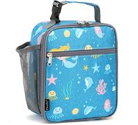 FlowFly Scatola per il pranzo per bambini, borsa morbida isolata, mini dispositivo di raffreddamento per il ritorno a scuola, termica, per ragazze, ragazzi, sirena