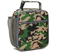 FlowFly, scatola termica per bambini, borsa termica per il pranzo per bambini, mini borsa termica per il ritorno a scuola, per ragazze, ragazzi, motivo mimetico