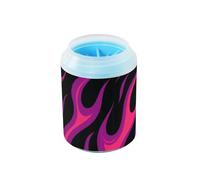 Flowing Fire Giraffa Berry Red Riutilizzabile Mud Paw Clean Station Spazzola in silicone morbido essenziale per tutti i proprietari di animali domestici per cani e gatti di piccola taglia media