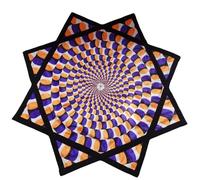Flowstar Principianti Flow Star Spinning Panno Facile da Ruotare Stampa laterale Fingertip Rotante Flow Toy Dapo Star 27 Diametro(R01-style4)