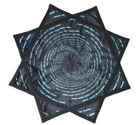 Flowstar Principianti Flow Star Spinning Panno Facile da Ruotare Stampa laterale Fingertip Rotante Flow Toy Dapo Star 27 Diametro(R01-style7)