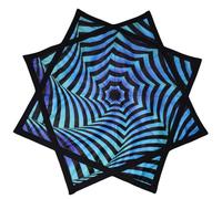 Flowstar Principianti Flow Star Spinning Panno Facile da Ruotare Stampa laterale Fingertip Rotante Flow Toy Dapo Star 27 Diametro(R01-style11)
