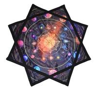 Flowstar Principianti Flow Star Spinning Panno Facile da Ruotare Stampa laterale Fingertip Rotante Flow Toy Dapo Star 27 Diametro(R01-style16)