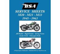 Floyd Clymer BSA M20, M21 and M33 'Service Sheets' 1945-1963 for All (Tascabile)