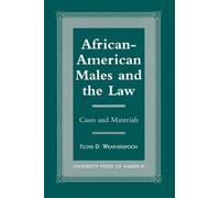 Floyd D. Weatherspoon African-American Males and the Law (Tascabile)