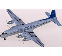 FloZ per AeroClassics per Everts Air Cargo per Douglas DC-6 N100CE 1:400 Modello prefabbricato