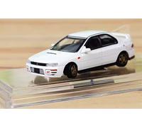 FloZ per BM Creazioni per Subaru 1994 per Impreza per WRX per STi Guida a Sinistra Bianco 1:64 Modello Pre-Costruito