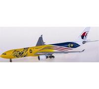 FloZ per JC Wings per Malaysia Airlines per Airbus A330-300 9M-MTG Tiger Painting 1:400 Aereo Pre-Costruito Modello