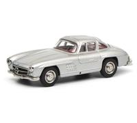 FloZ per Schuco per Mercedes per Benz per 300SL Argento 1:64 Modello Pre-Costruito